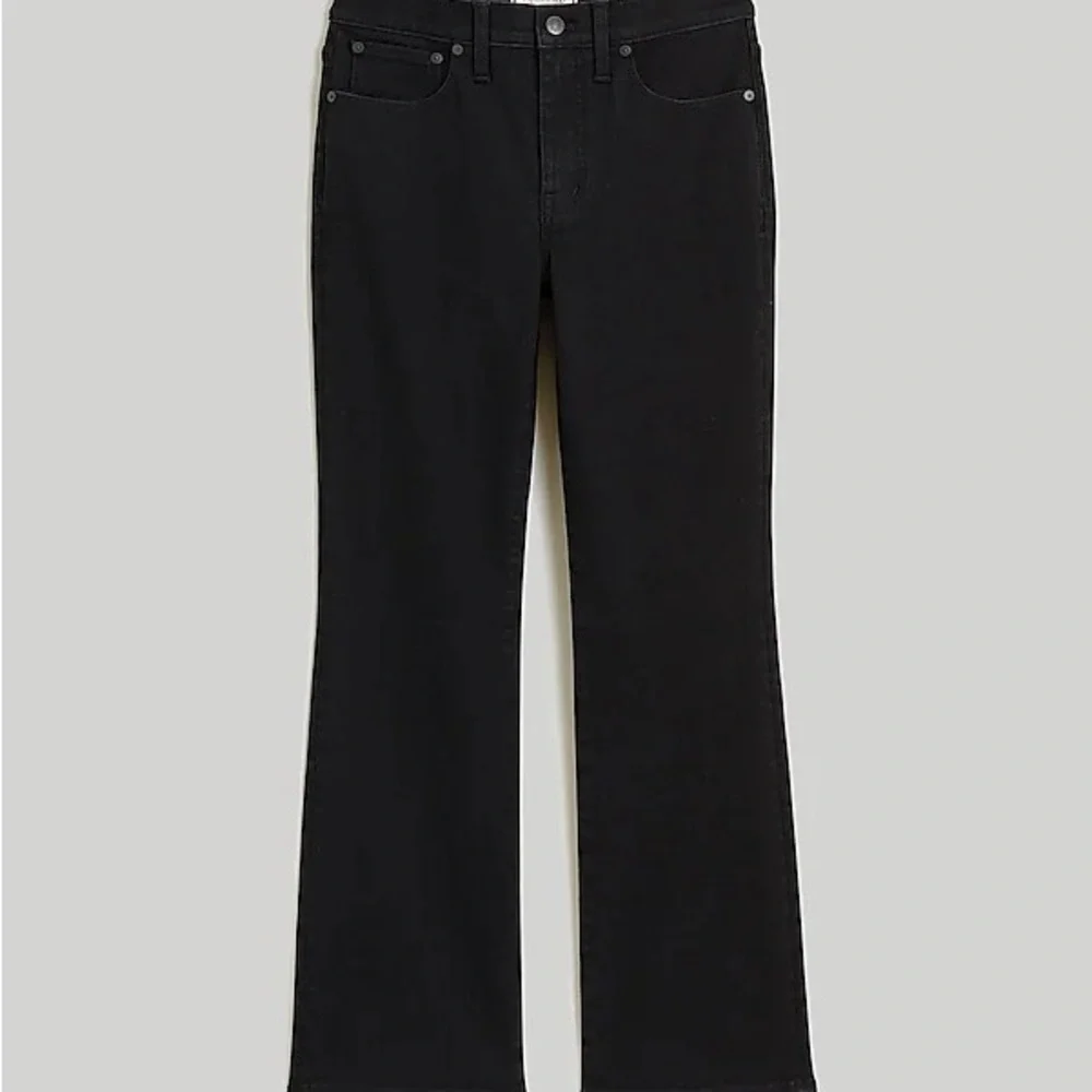 Madewell Kick Out Crop Black Jeans Size 28 - Picture 3 of 6